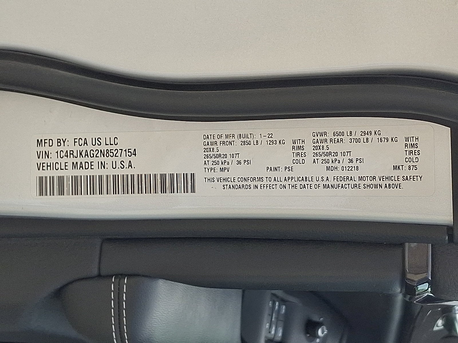 2022 Jeep Grand Cherokee L Altitude