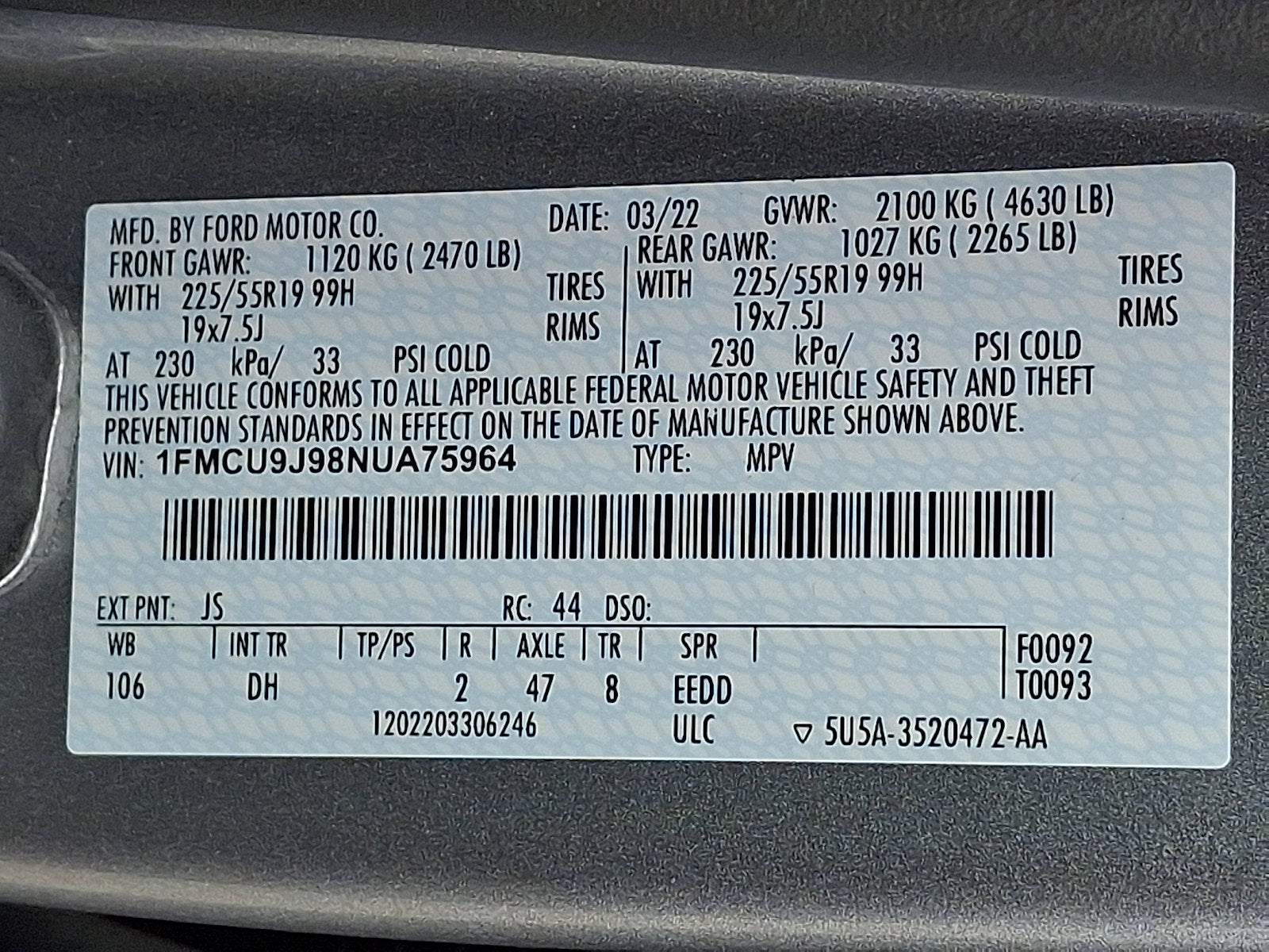 2022 Ford Escape Titanium