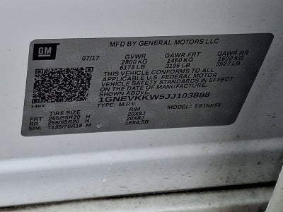 2018 Chevrolet Traverse High Country