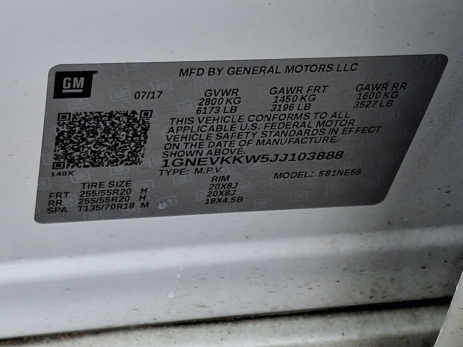 2018 Chevrolet Traverse High Country