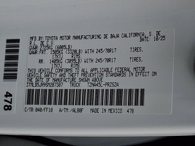 2025 Toyota Tacoma 4WD Base