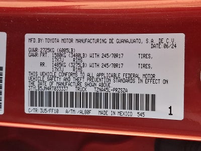 2024 Toyota Tacoma 4WD Base