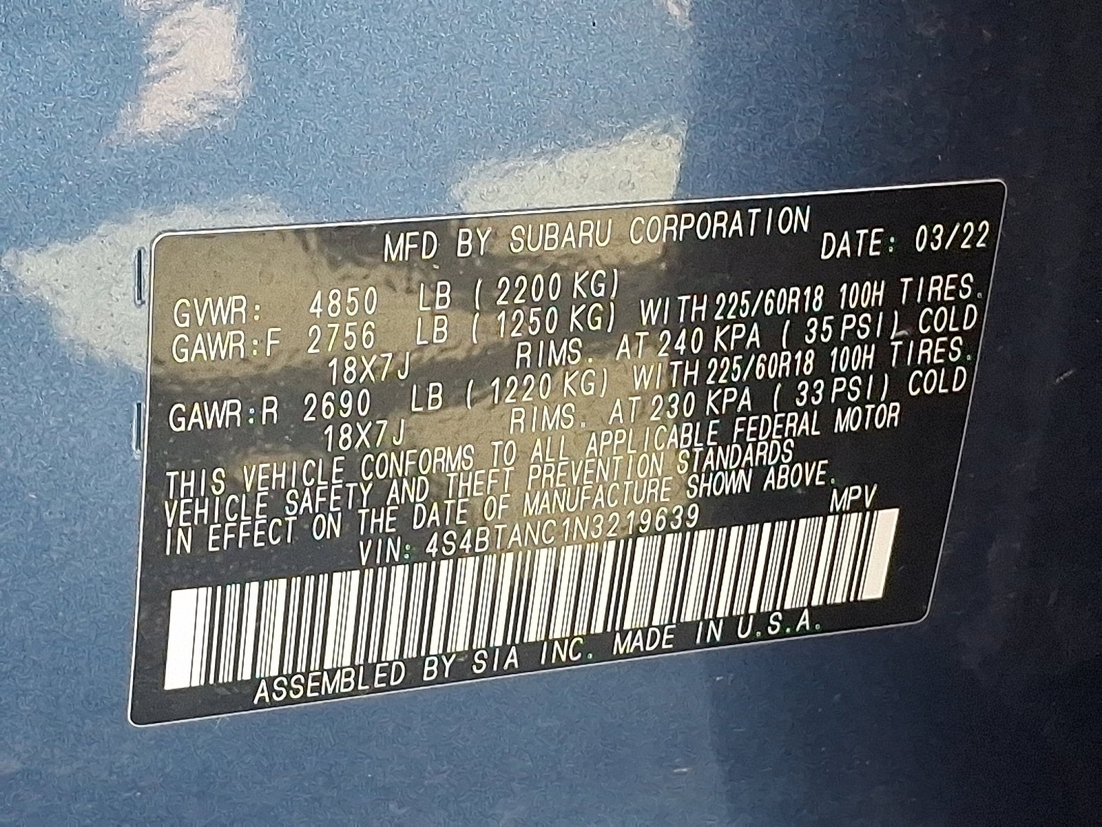 2022 Subaru Outback Limited