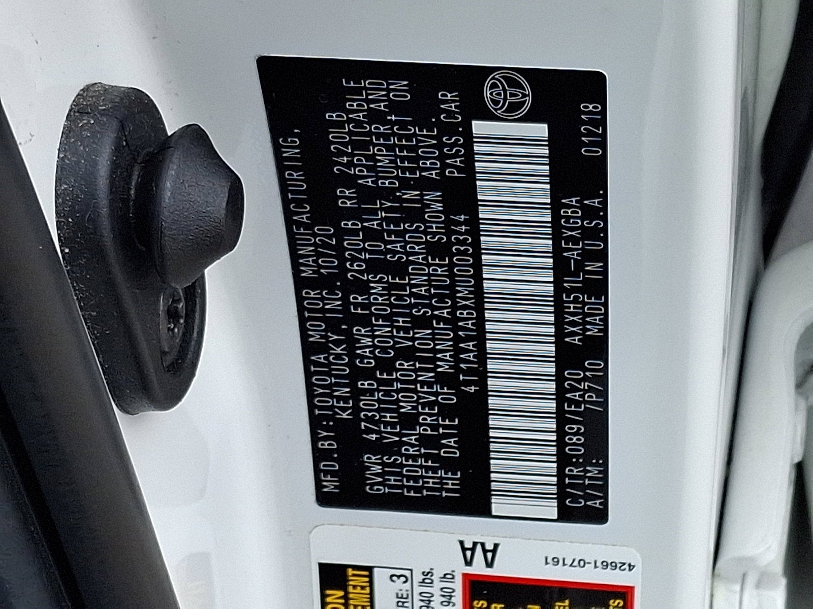 2021 Toyota AVALON HYBRID Hybrid XLE