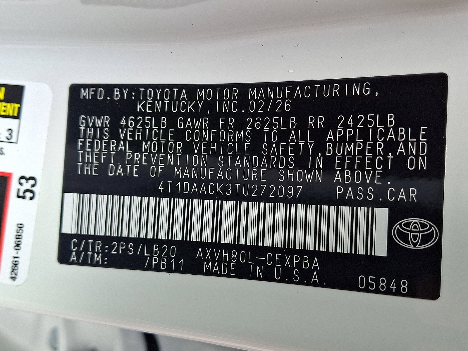 2026 Toyota Camry XSE