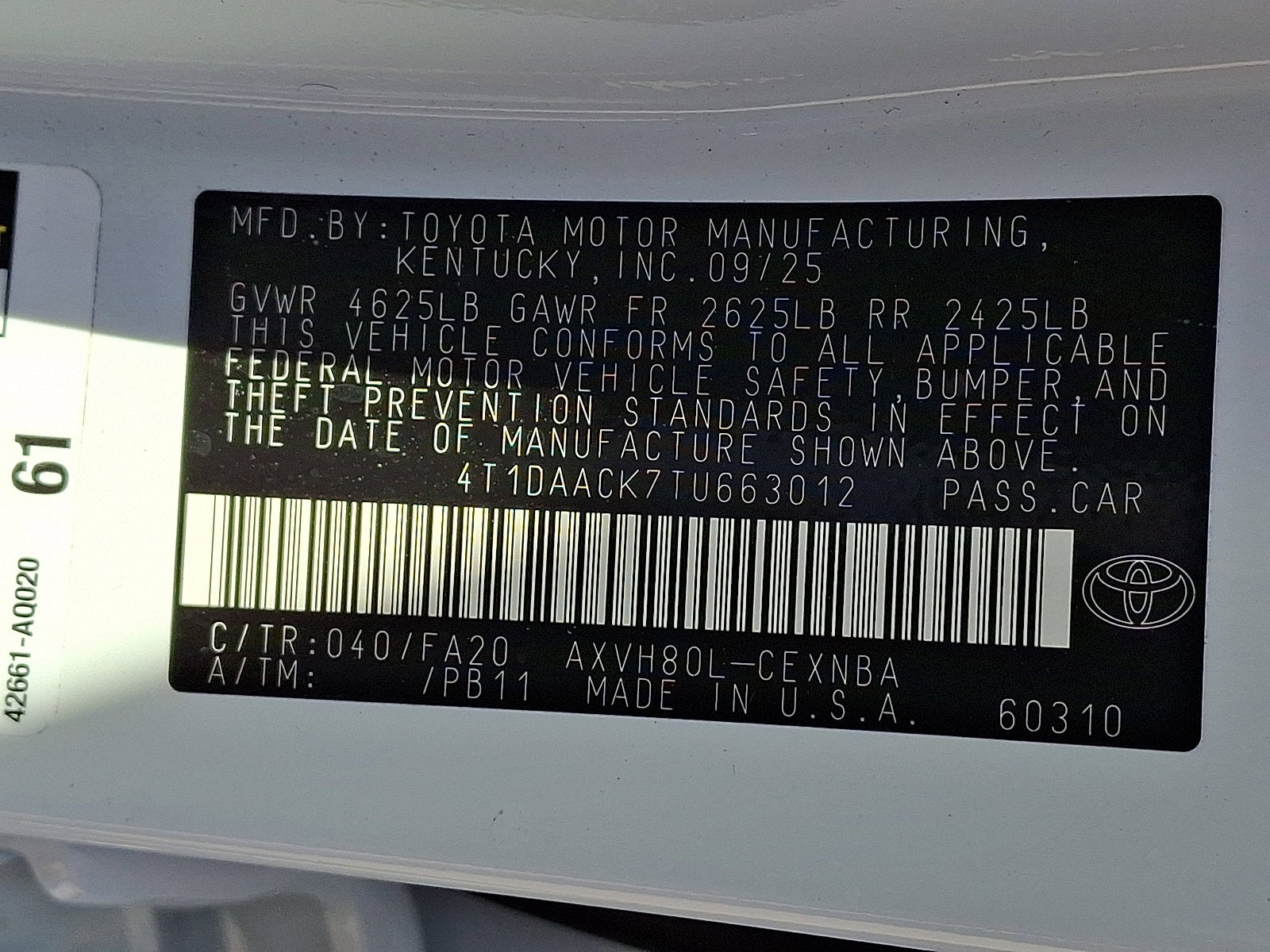 2026 Toyota Camry LE