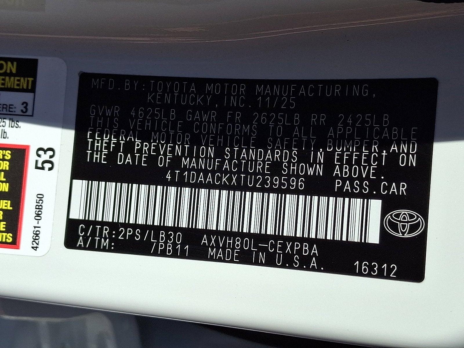 2026 Toyota Camry Base