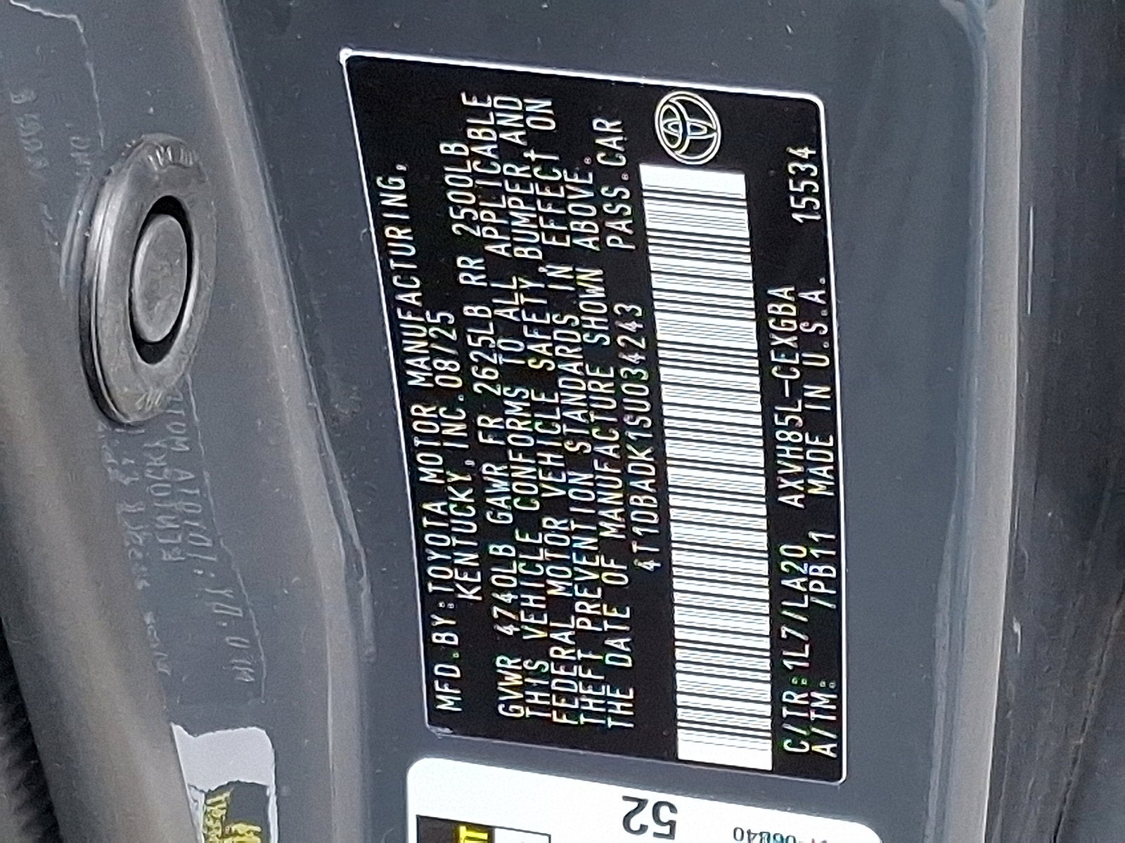 2025 Toyota Camry Base