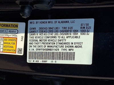 2021 Honda Pilot EX-L