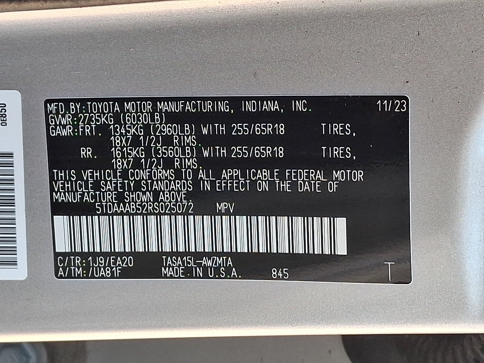 2024 Toyota Grand Highlander Base