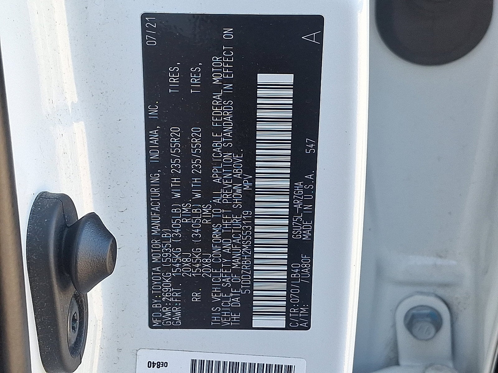 2021 Toyota Highlander Base