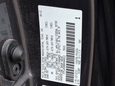 2022 Toyota Tundra 4WD SR5