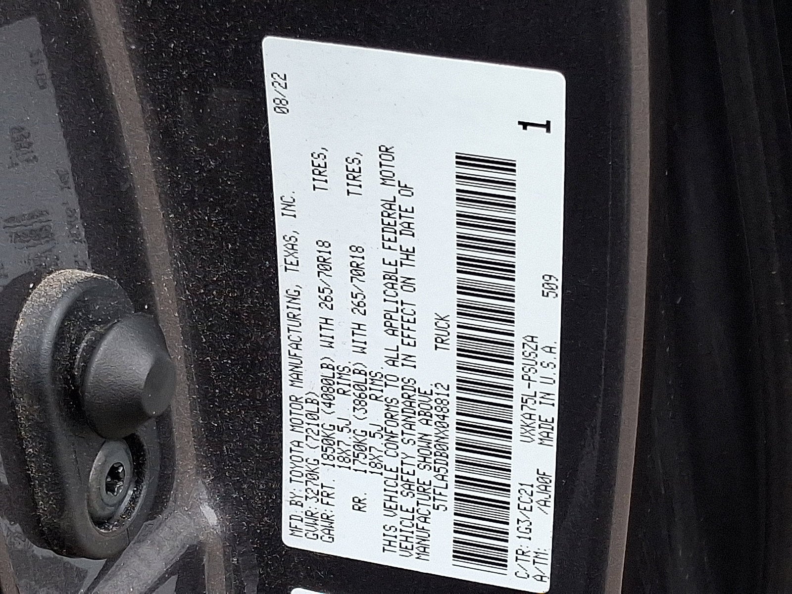 2022 Toyota Tundra 4WD SR5