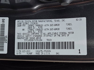 2026 Toyota Tundra 4WD SR5