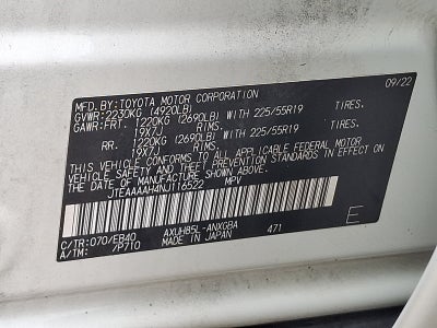 2022 Toyota Venza XLE