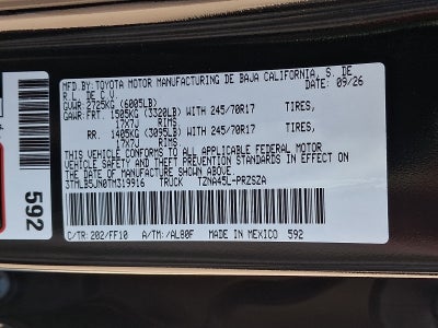 2026 Toyota Tacoma SR5