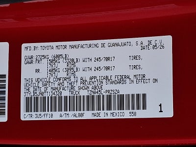 2026 Toyota Tacoma SR5