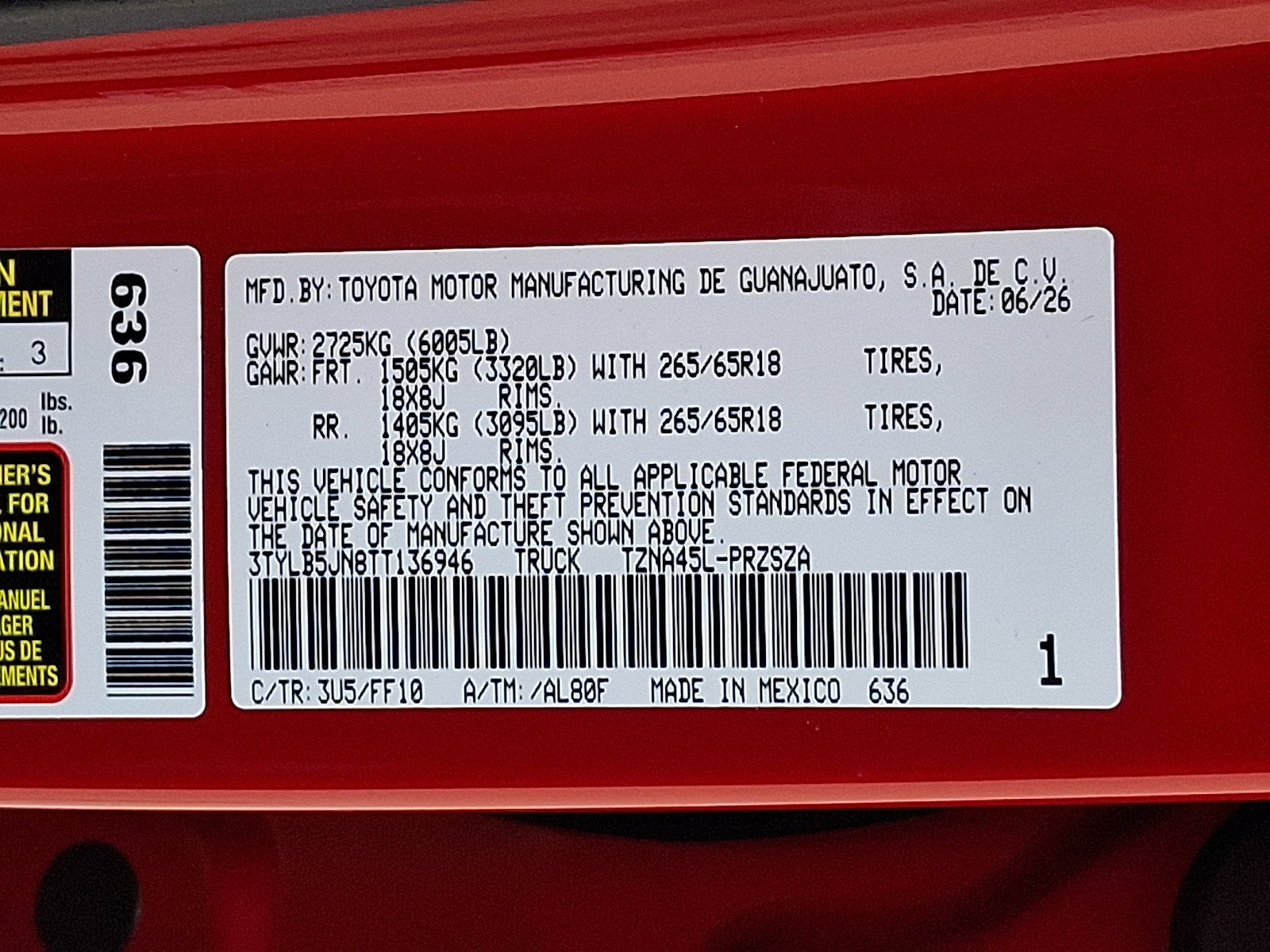 2026 Toyota Tacoma SR5