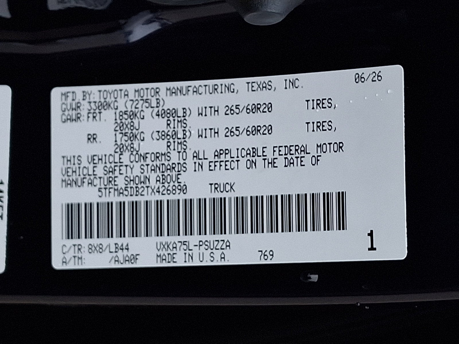 2026 Toyota Tundra 1794 Edition