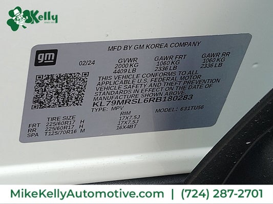 2024 Chevrolet Trailblazer LT in Butler, PA - Mike Kelly Automotive